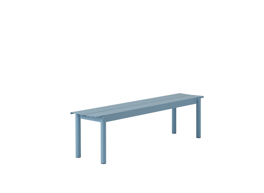 Linear Steel Bench - Pale Blue - 170 x 34cm