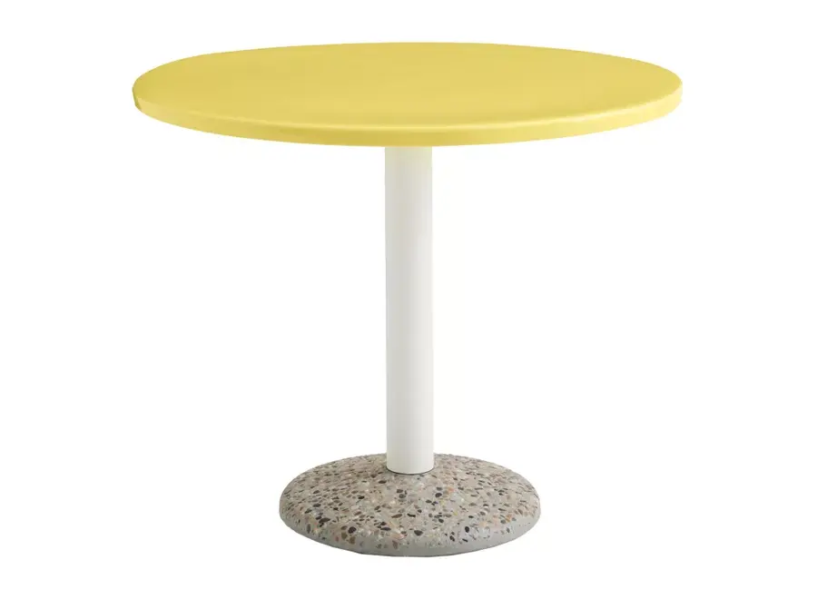 Ceramic Table - Ø90cm - Bright Yellow