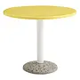 Ceramic Table - Ø90cm - Bright Yellow