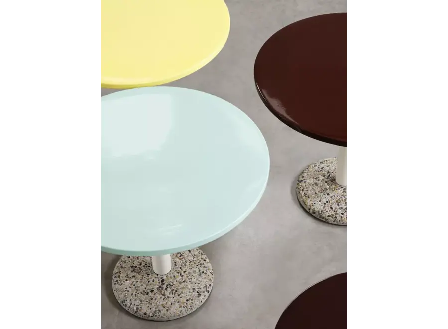 Ceramic Table - Ø90cm - Bright Yellow
