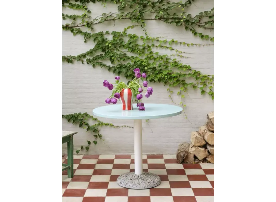 Ceramic Table - Ø90cm - Bright Yellow