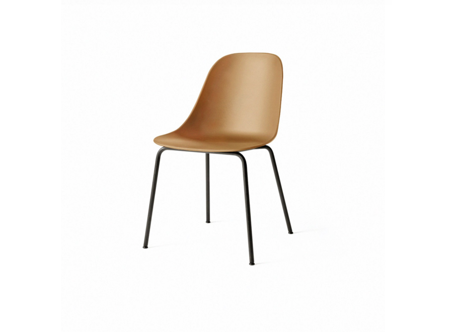 Harbour Side Dining Chair - Black Steel/Khaki  Plastic