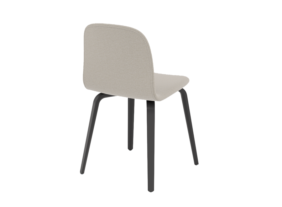 Visu Chair - full uph. Steelcut trio 213 -  Black Legs