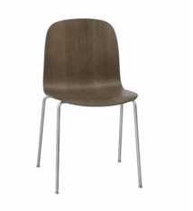 Muuto visu chair tube base dark stained oak 349