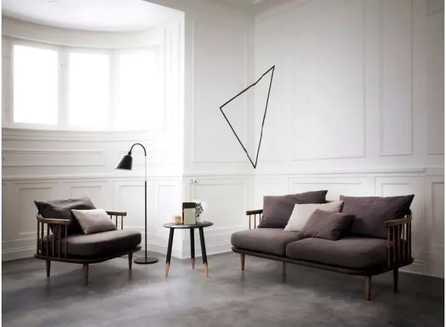 SHOWROOM // Bellevue AJ7 vloerlamp / Black & Brass
