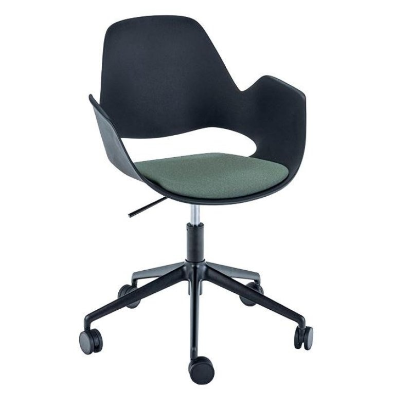 HOUE HoueFalk bureaustoel gestoffeerd dark green