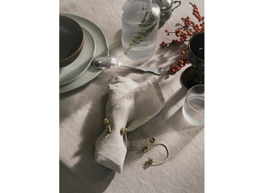 Forest Napkin Rings - brass - set of 4