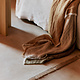 Ferm Living Pila Linen Throw // khaki / Aged Gold