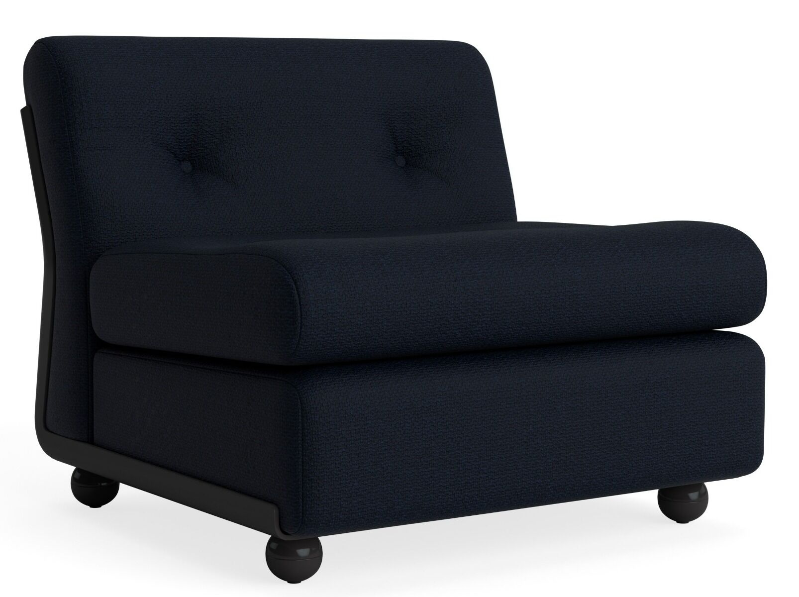 HAY Amanta 1 seater // Anthracite shell / Upholstery Turf Blue black