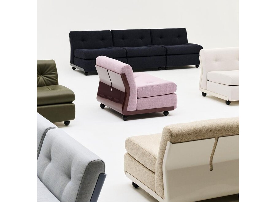 // Amanta 1 seater // Anthracite shell / Upholstery Turf Blue black