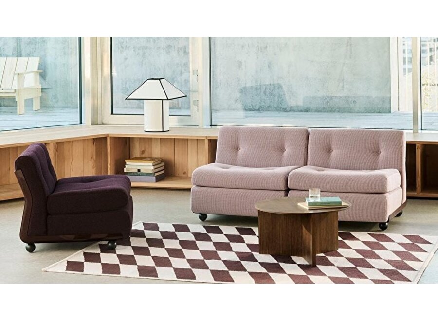 // Amanta 1 seater // Anthracite shell / Upholstery Turf Blue black