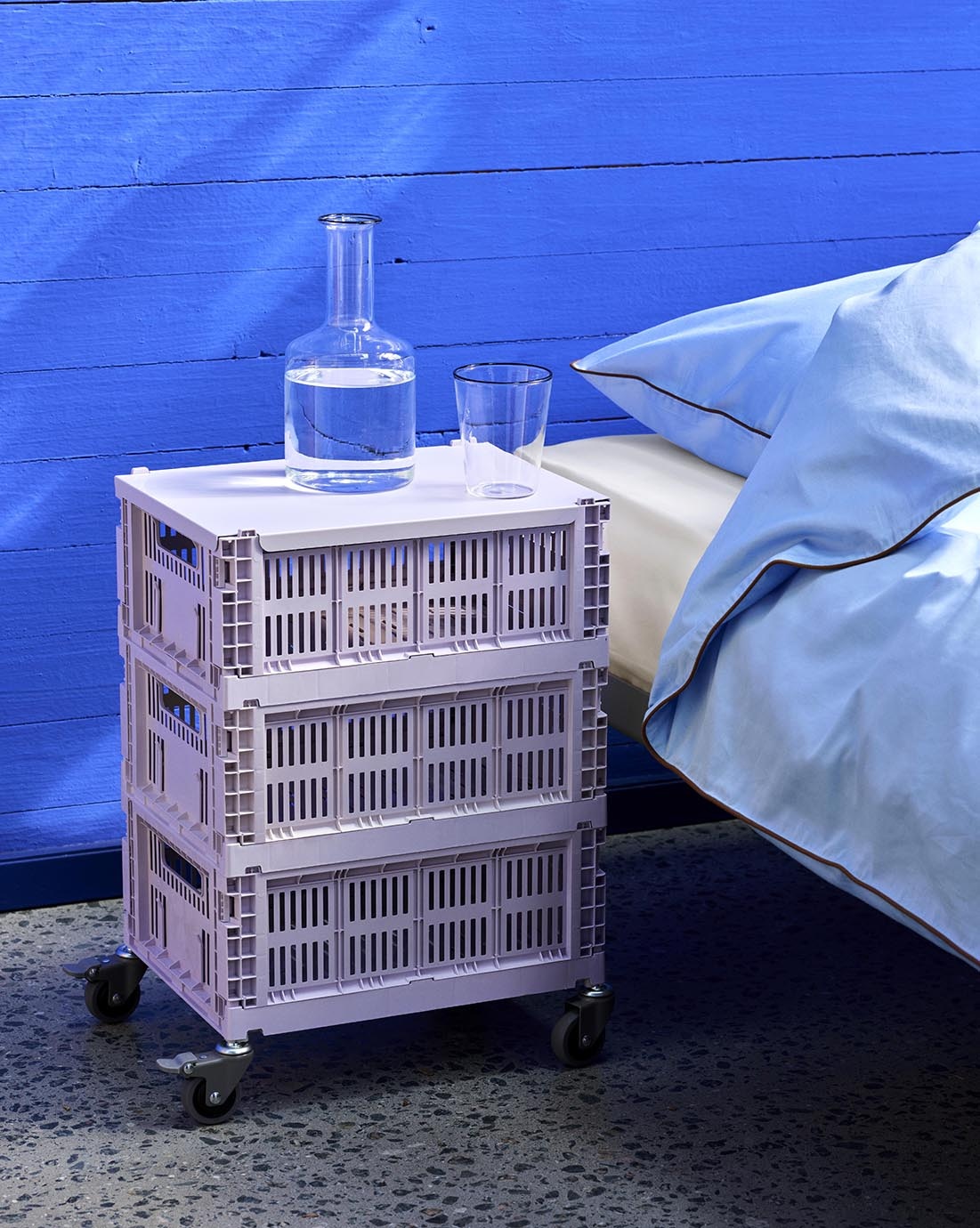 HAY HAY Colour Crate Lid Plastic // Medium / Lavender