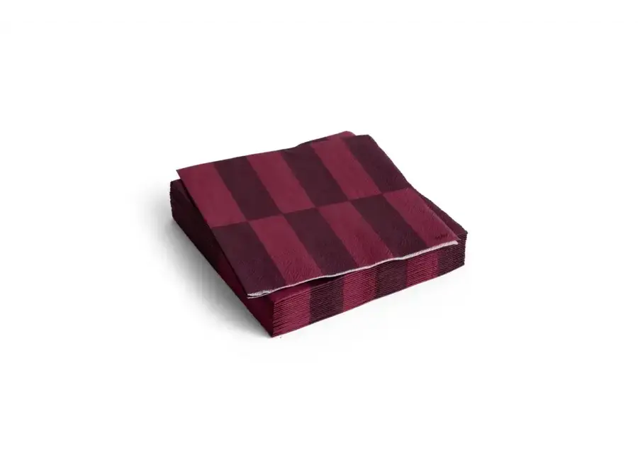 Pattern Napkins // Set of 20 / Dinner / Bordeaux and wine