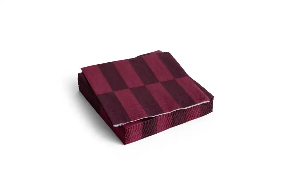 HAY Pattern Napkins // Set of 20 / Dinner / Bordeaux and wine