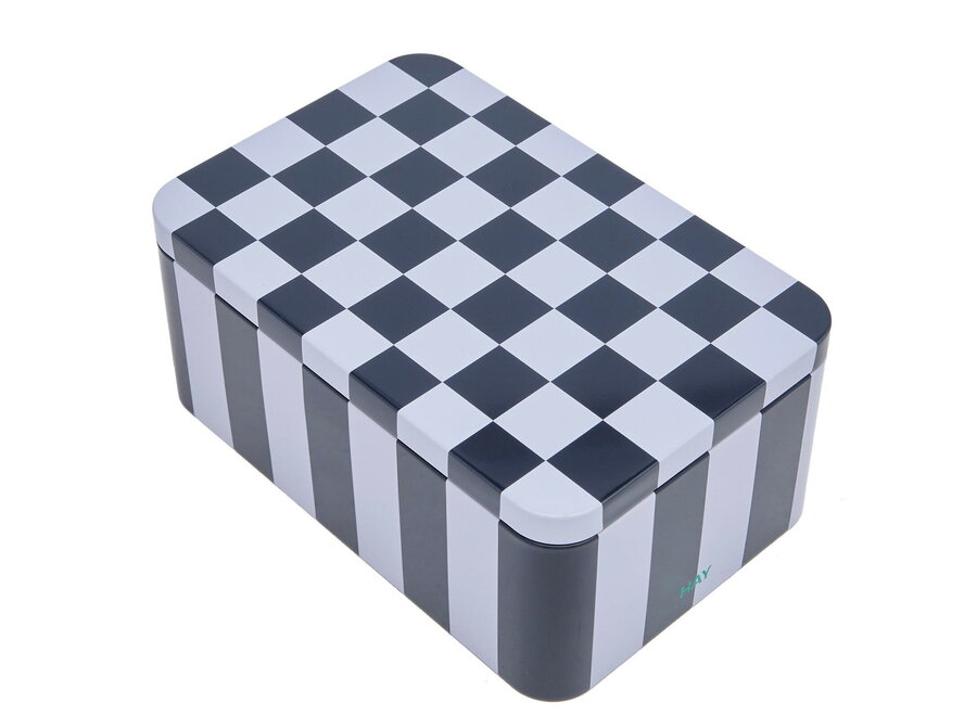 Tin Container // Small / Dark blue en lavender