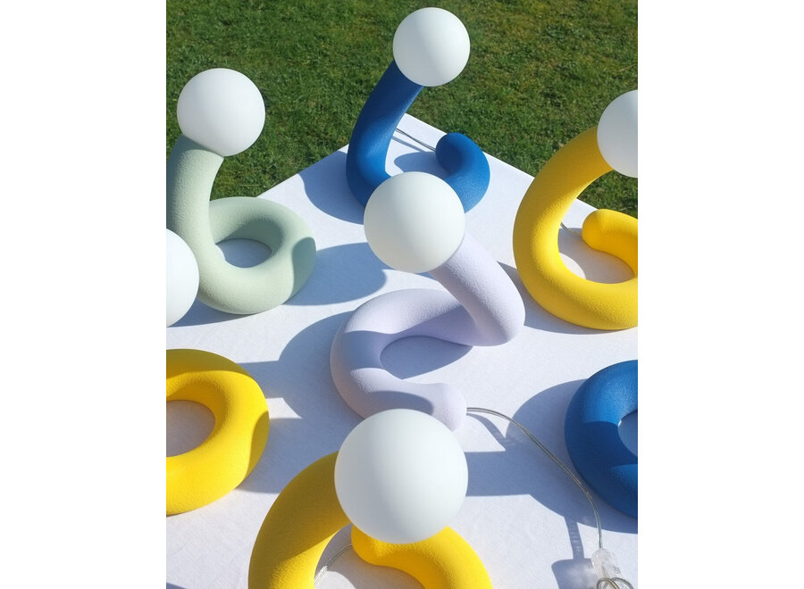 EMIL ROBBRECHT // BIG BOA LAMP / VIOLET