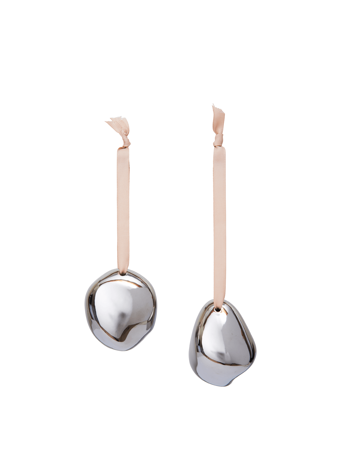 Ferm Living Bellure Baubles - Set of 2 - Silver