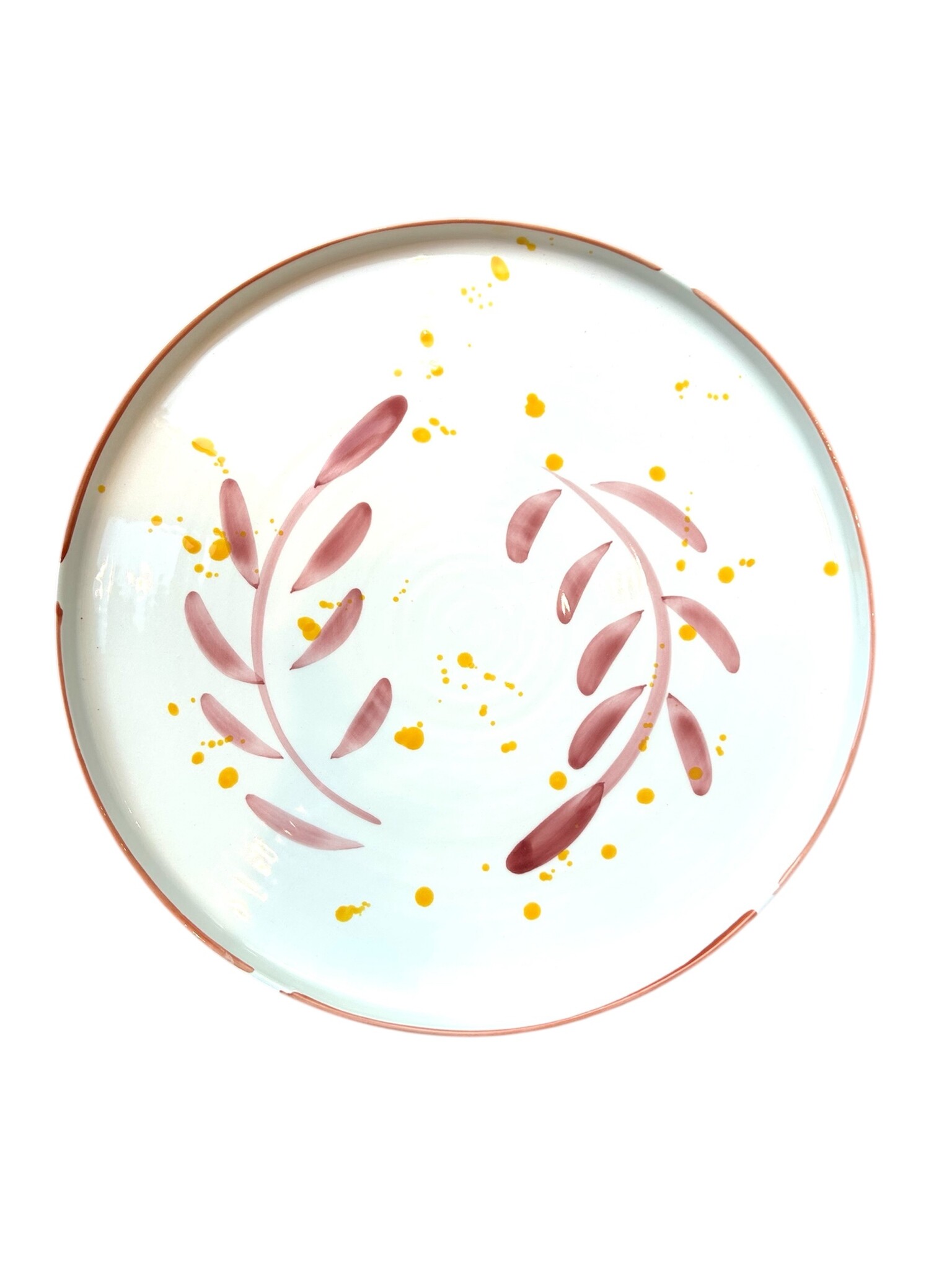 Val Pottery Val Pottery // Platter Gabriela / Pink feather