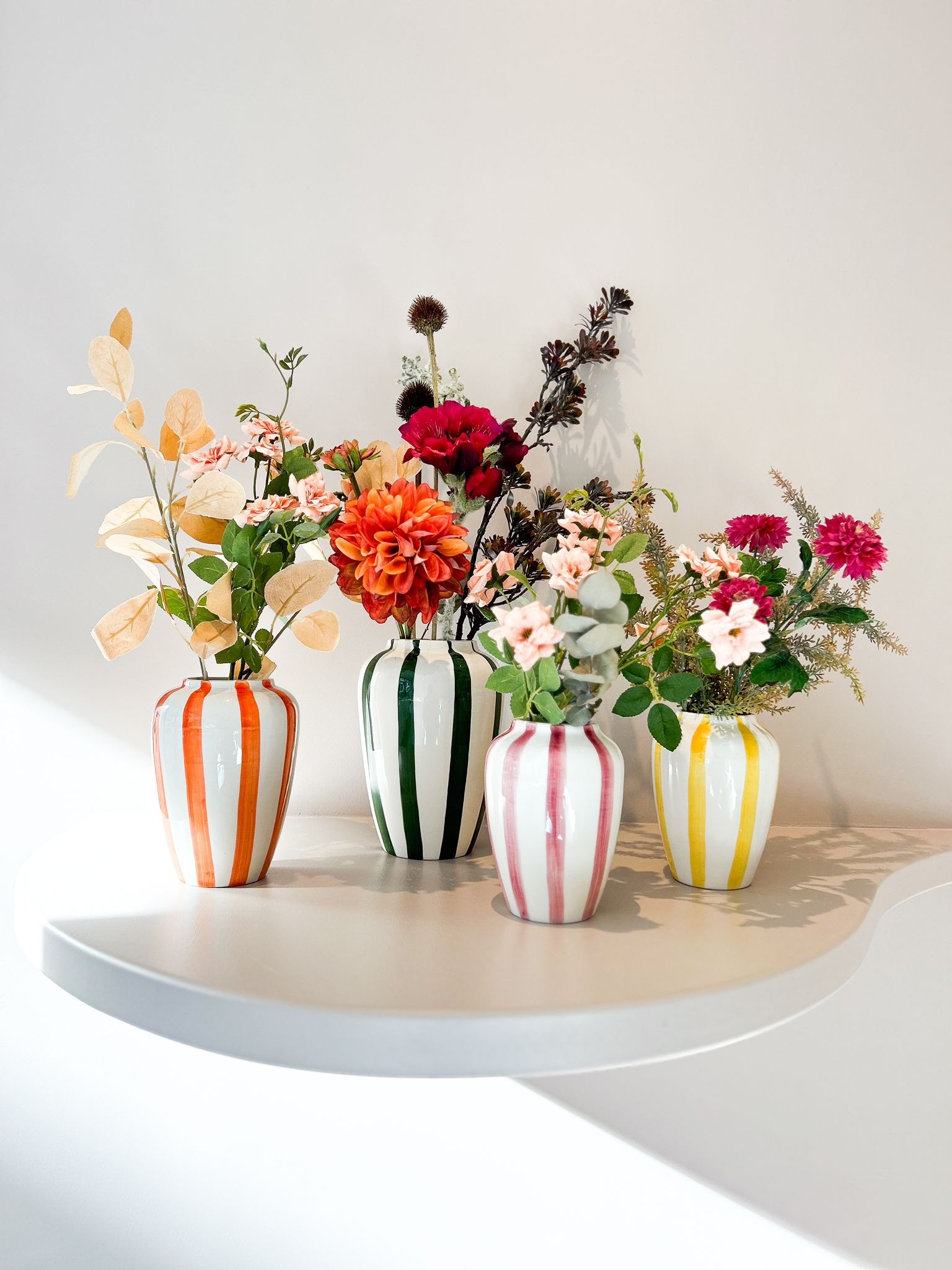 Val Pottery Val Pottery // Funky Flower XXL / Donkergroen / H30cm