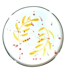 Val Pottery Val Pottery // Platter Gabriela / Yellow feathers