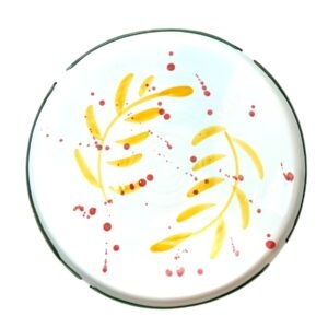 Val Pottery Val Pottery // Platter Gabriela / Yellow feathers