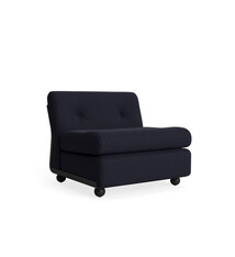HAY Amanta 1 seater // Anthracite shell / Upholstery Turf Blue black