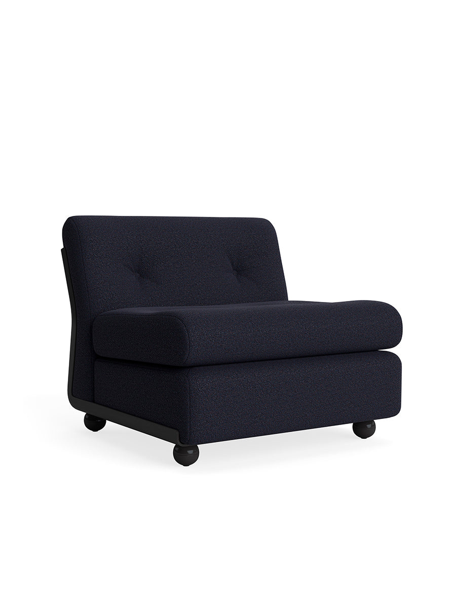 HAY Amanta 1 seater // Anthracite shell / Upholstery Turf Blue black