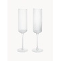 FERM LIVING // RIPPLE CHAMPAGNE FLUTES / SET OF 2 / CLEAR