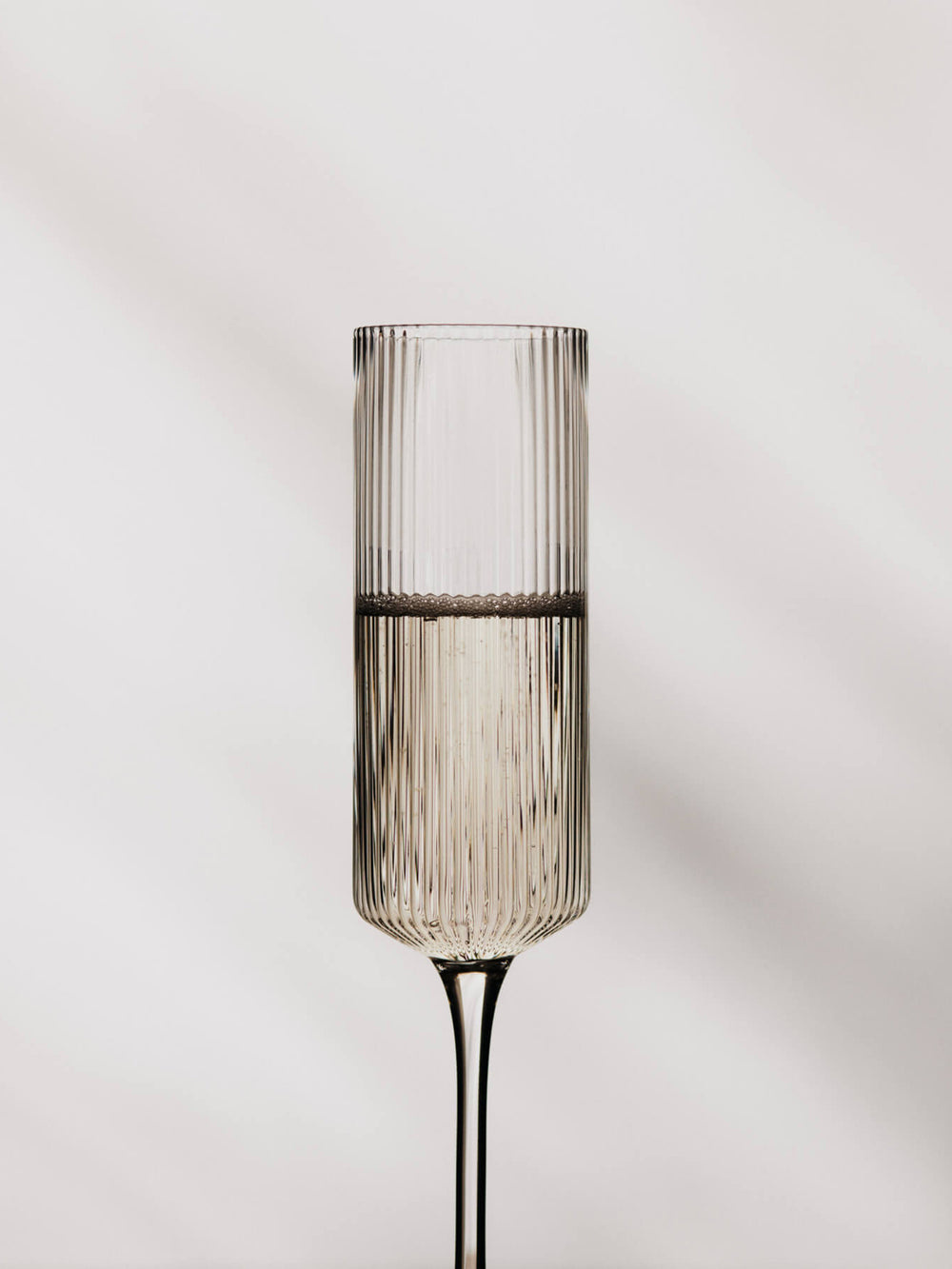 Ferm Living FERM LIVING // RIPPLE CHAMPAGNE FLUTES / SET OF 2 / CLEAR