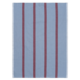 Ferm Living FERM LIVING // HALE TEA TOWEL / FADED BLUE-BURGUNDY