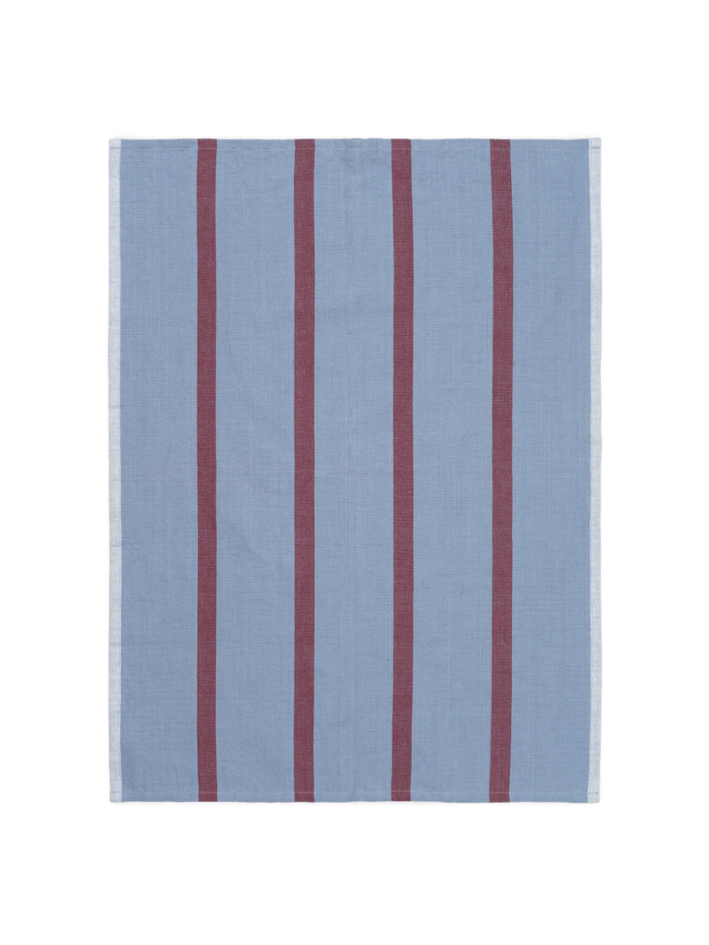 Ferm Living FERM LIVING // HALE TEA TOWEL / FADED BLUE-BURGUNDY