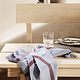 Ferm Living FERM LIVING // HALE TEA TOWEL / FADED BLUE-BURGUNDY