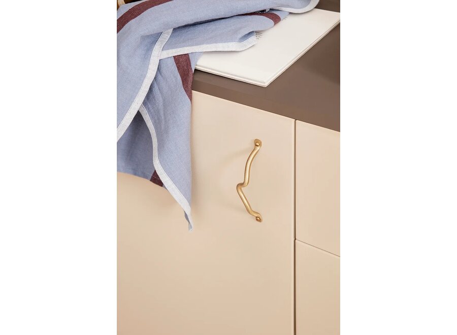 FERM LIVING // HALE TEA TOWEL / FADED BLUE-BURGUNDY