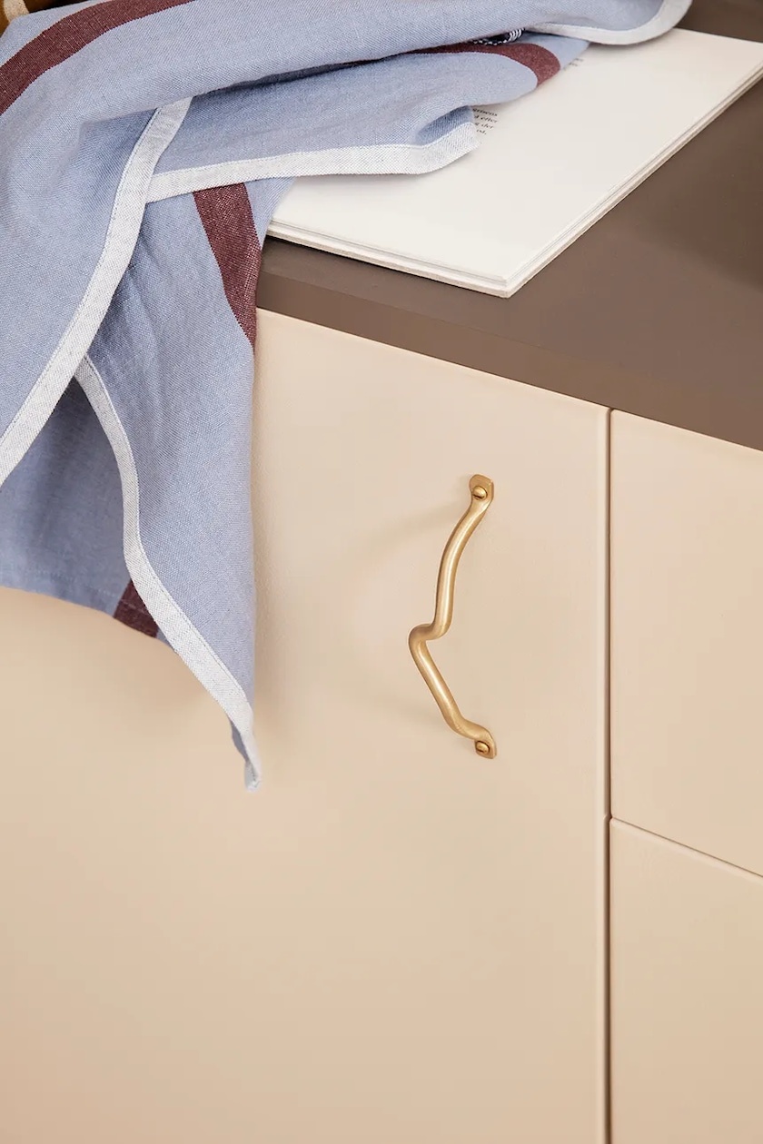 Ferm Living FERM LIVING // HALE TEA TOWEL / FADED BLUE-BURGUNDY