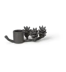 Ferm Living Forest candle holder  // Black brass