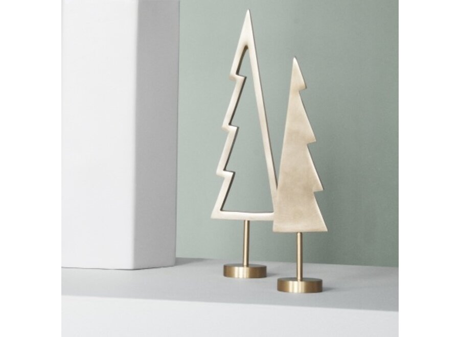 Winterland tree // Outline brass