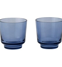 Muuto Raise glass - set van 2 // Blauw