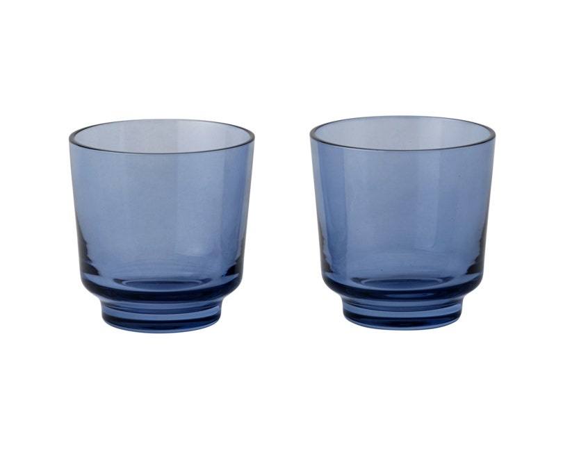Muuto Raise glass - set van 2 // Blauw