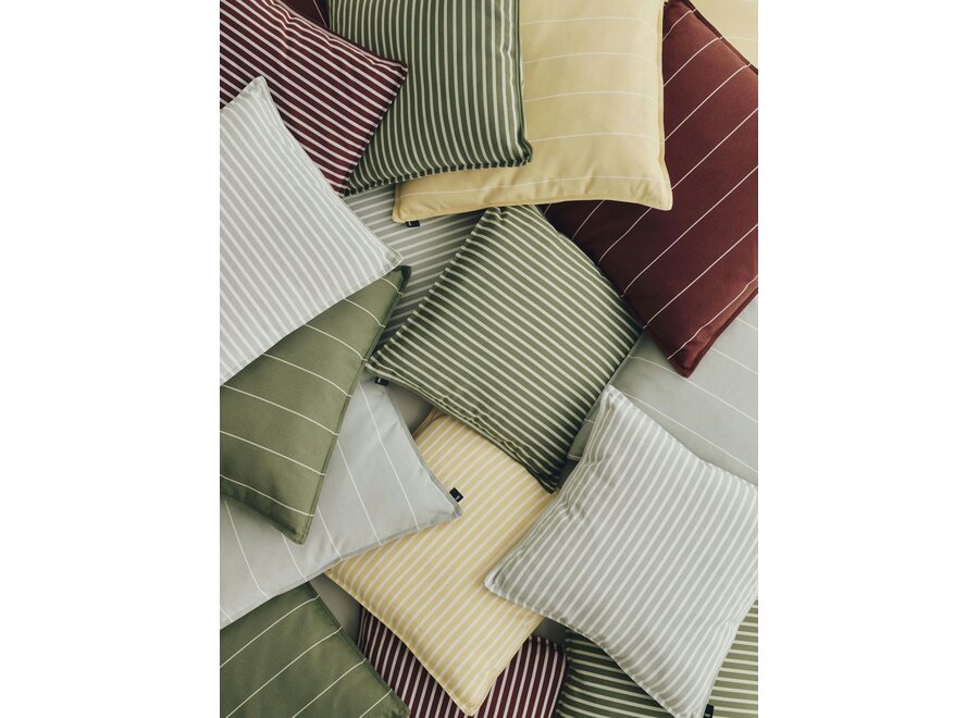 HAY // TERRAZZA CUSHION / YELLOW NARROW STRIPE / 60 x 60