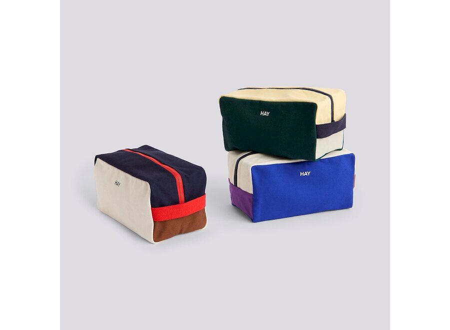 HAY // MULTI WASH BAG / MEDIUM / DARK GREEN MULTI