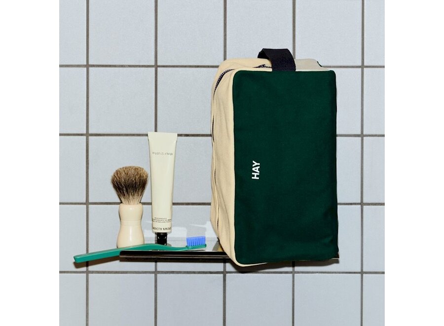 HAY // MULTI WASH BAG / MEDIUM / DARK GREEN MULTI