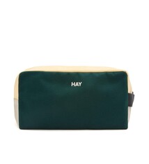 HAY HAY // MULTI WASH BAG / MEDIUM / DARK GREEN MULTI