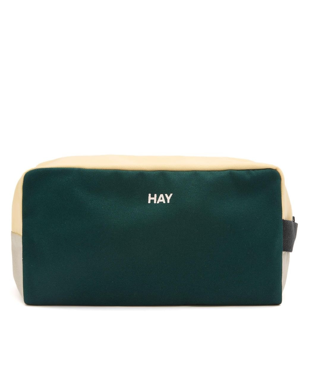HAY HAY // MULTI WASH BAG / MEDIUM / DARK GREEN MULTI