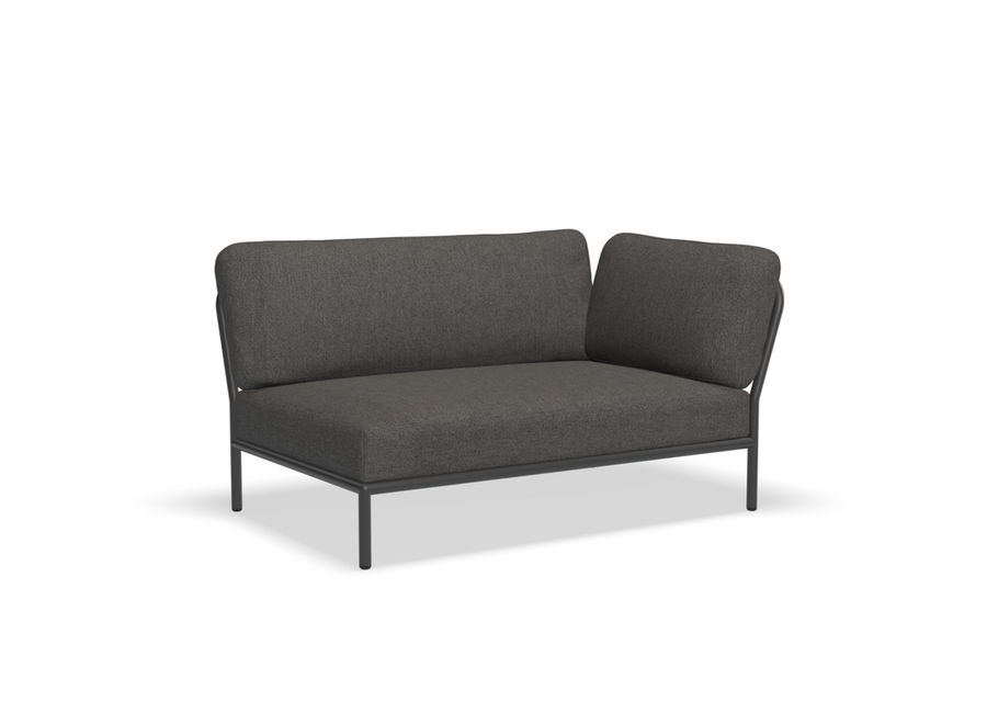 Level Lounge Sofa // Right corner / Dark grey frame