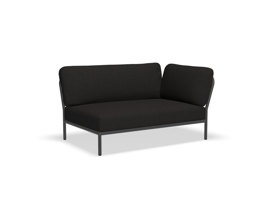 Level Lounge Sofa // Right corner / Dark grey frame