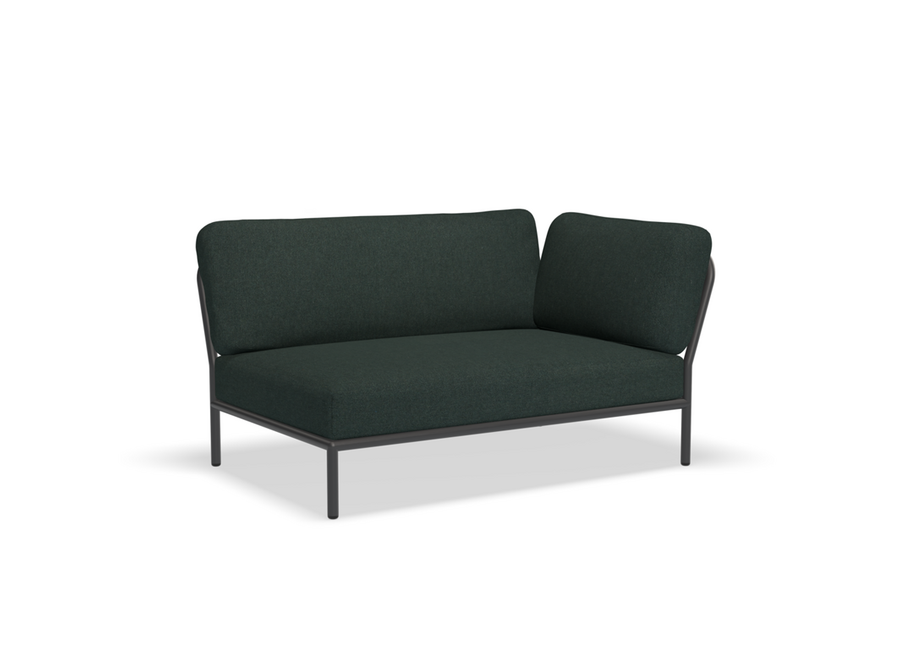Level Lounge Sofa // Right corner / Dark grey frame