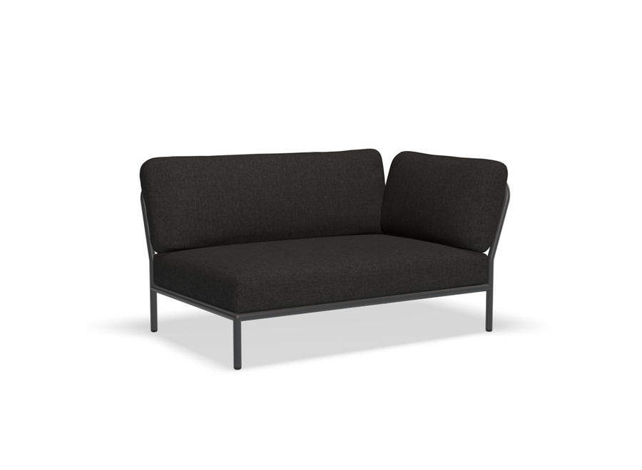 Level Lounge Sofa // Right corner / Dark grey frame