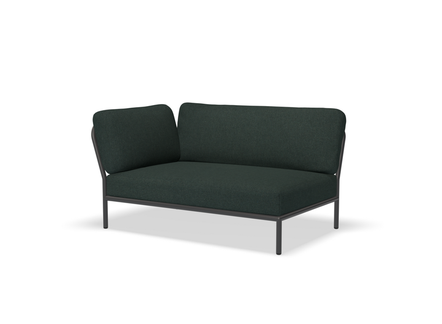 Level Lounge Sofa // Left corner  / Dark grey frame