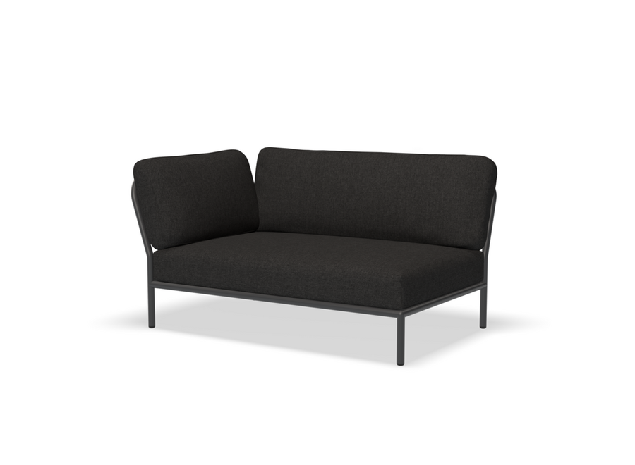 Level Lounge Sofa // Left corner  / Dark grey frame