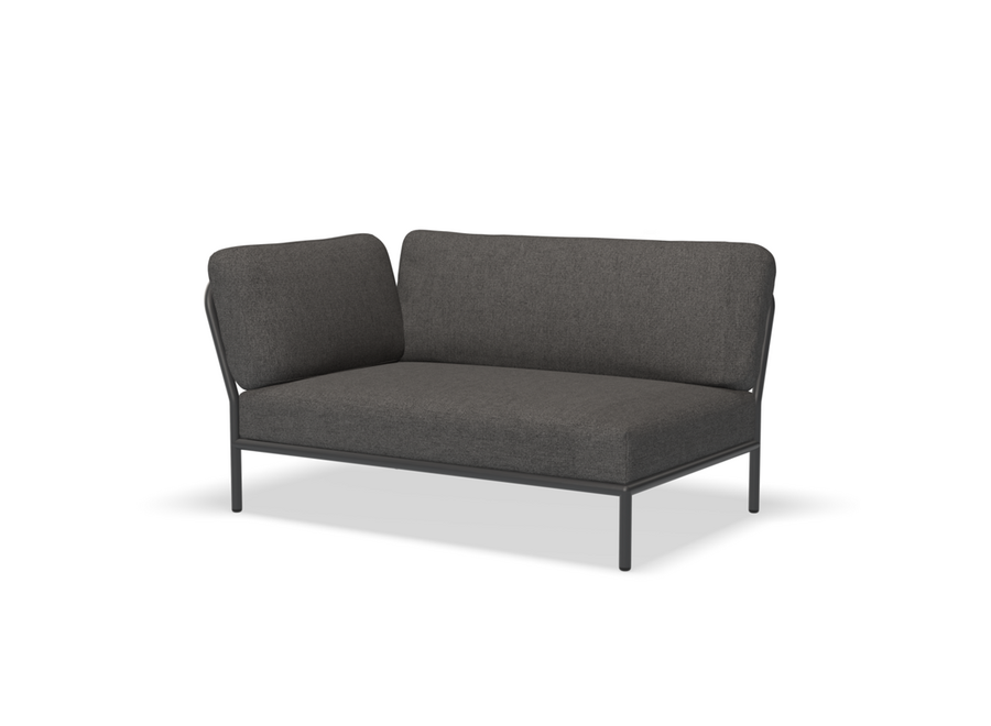 Level Lounge Sofa // Left corner  / Dark grey frame